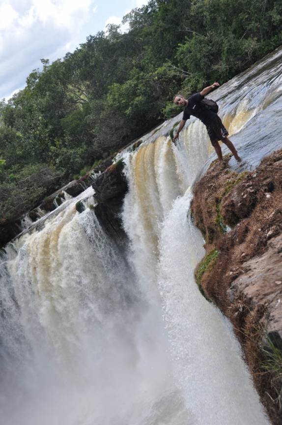 Cachoeira São Romão vista por cima, no P.N da Chapada das Mesas, região de Carolina - MA